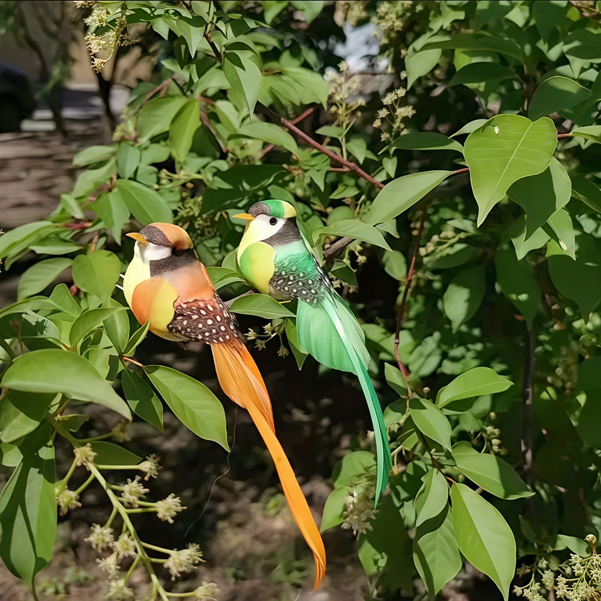 6 stuks vogeldecoraties kunstmatige vogels vogel ornamenten