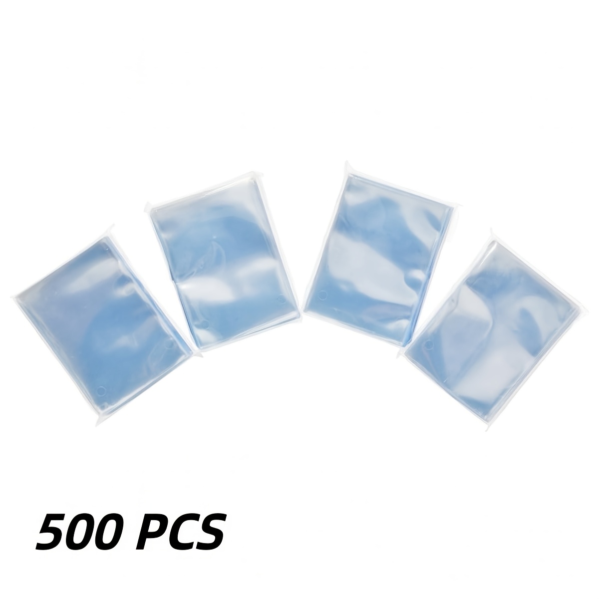 TEMU Lot de 500 pochettes transparentes pour cartes à collectionner de taille standard (2,5" x 3,5"), fabriquées en film de polypropylène non PVC, de