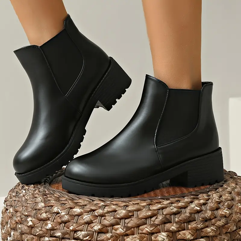 Botines Zapatos Formales Mujer Sin Tacon Tacon Ancho Zapatos