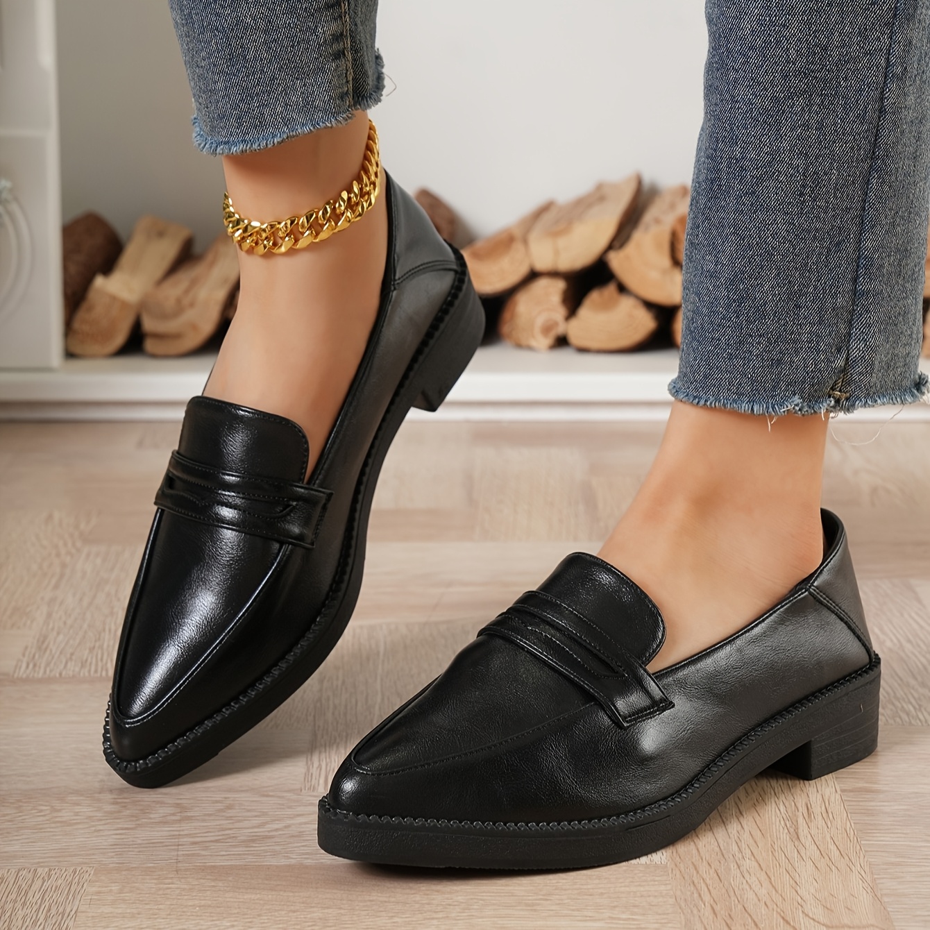 Zapatos De Mujer Antiguos Par Zapatos Vestir Estilo Vintage Mujer