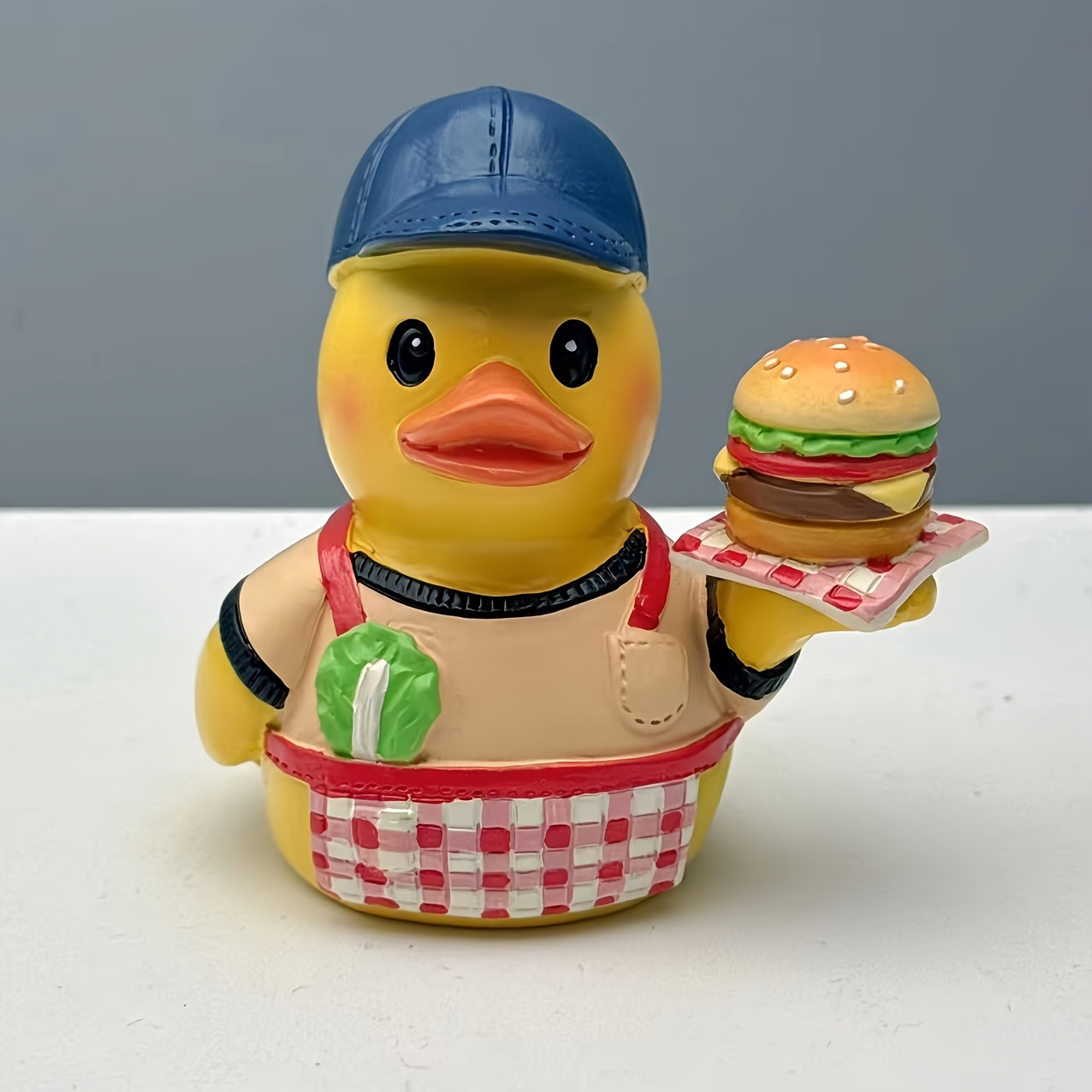 Image of Mini Duck Resin Ornament, Bathroom Shelf Desktop Cute Decor, Fun Style Home Trinket Gift
