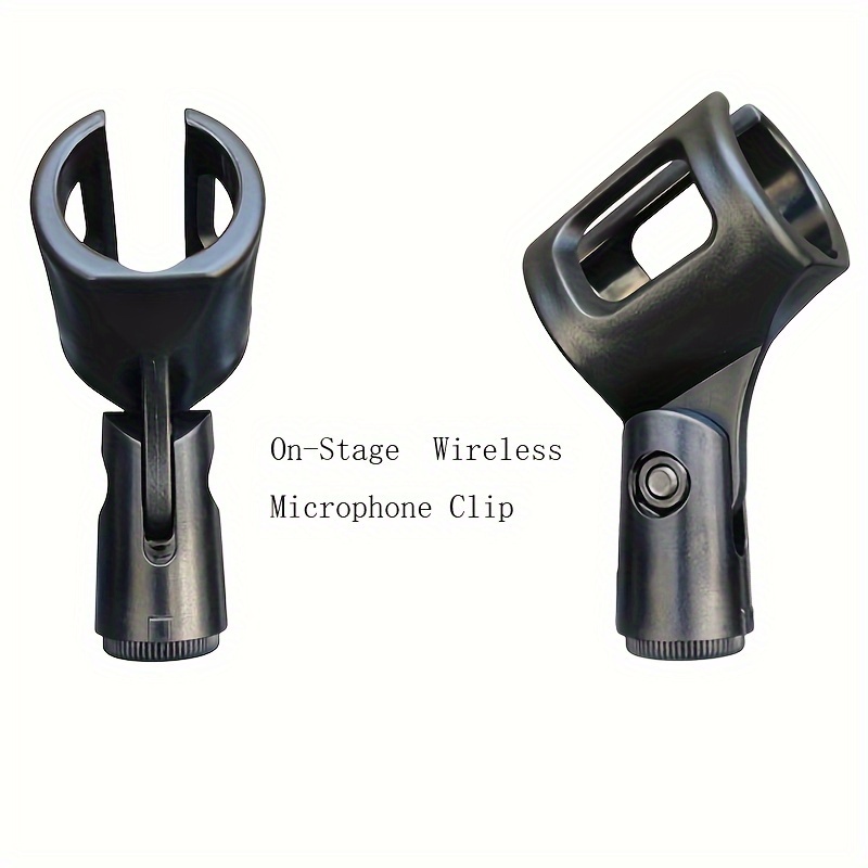 2pcs Universal Microphone Clip Holder For Handheld Microphones