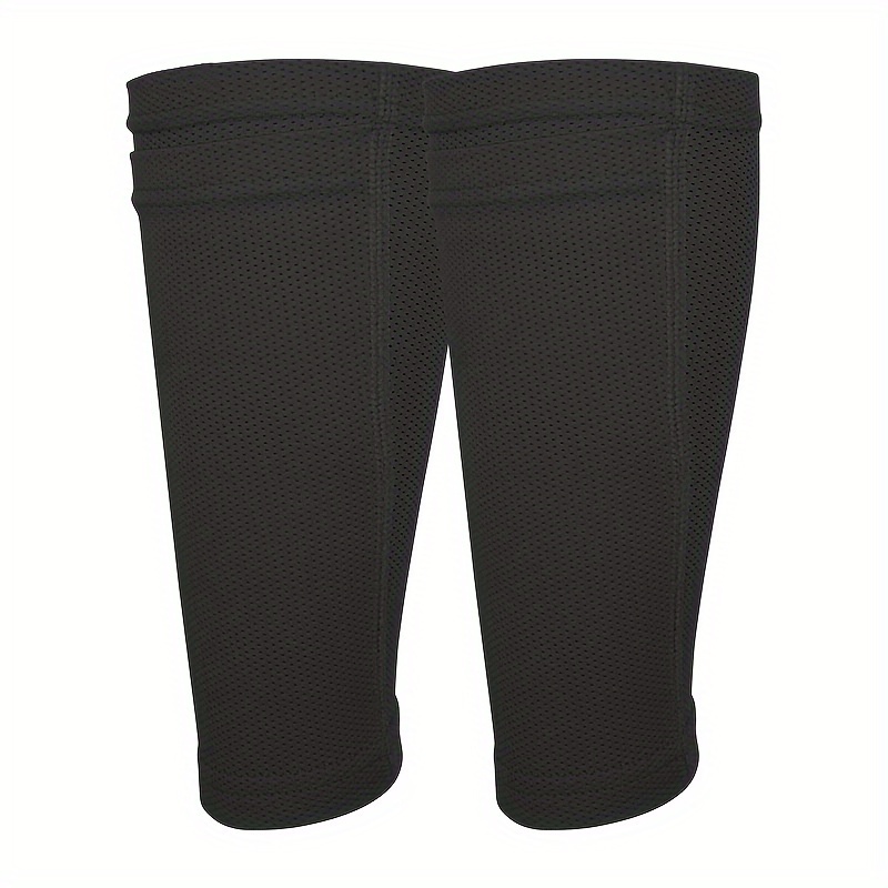 1pair Soccer Leg Pad Covers with Pocket, Breathable Soft Double Layers Gear for Sports