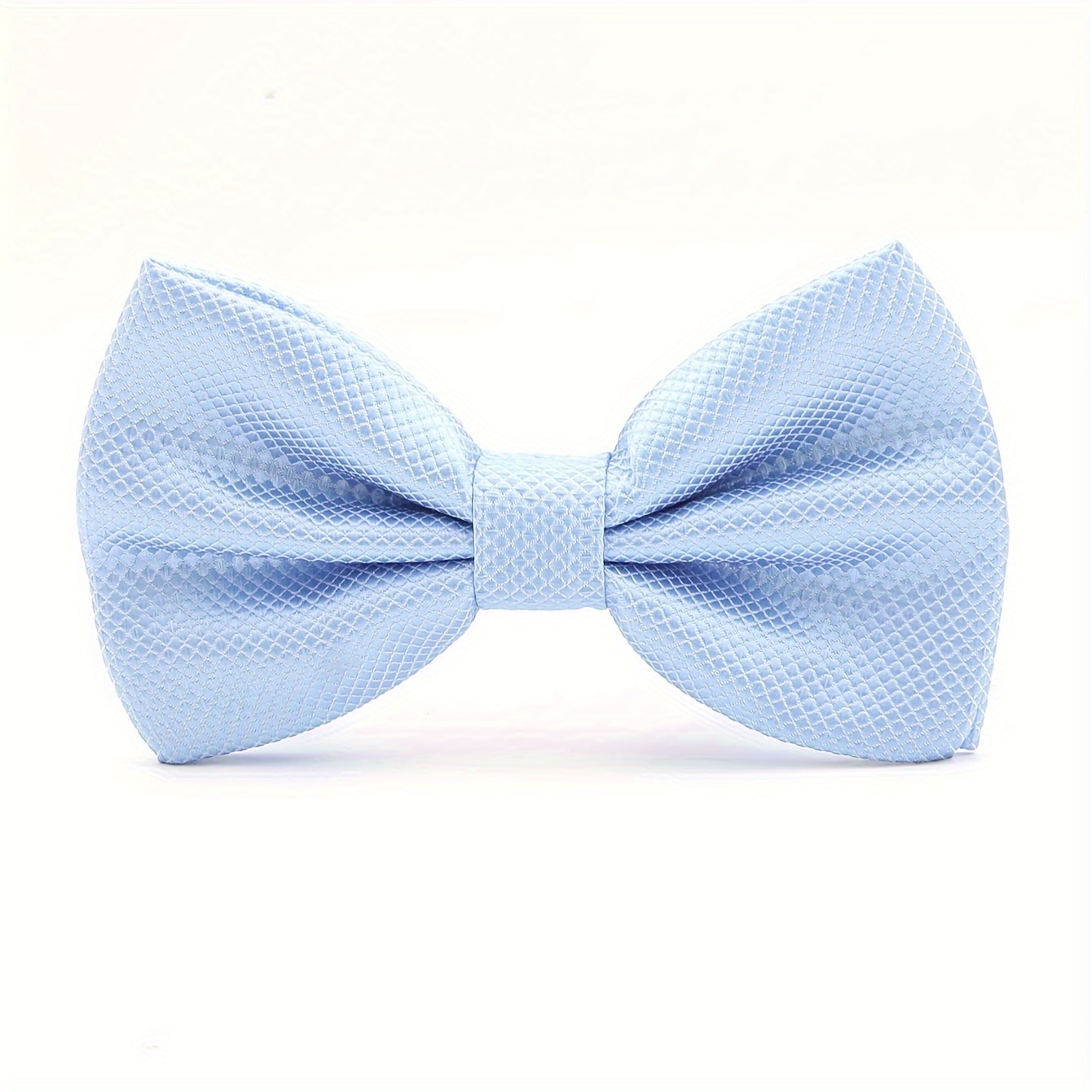 Fashionable Solid Scale Pattern Double-layered Bow Tie For Wedding Parties, Cocktail Parties, Banquets, Business Formal Wear, Suit Accessories, Bow Tie