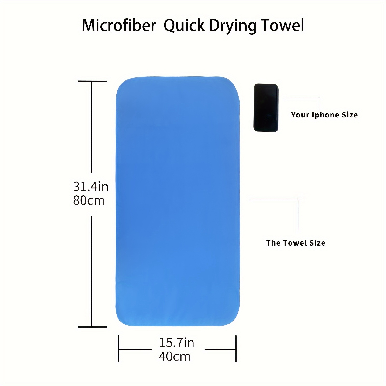 Microfiber Towel Perfect Sports & Travel &Beach Towel. Fast Drying