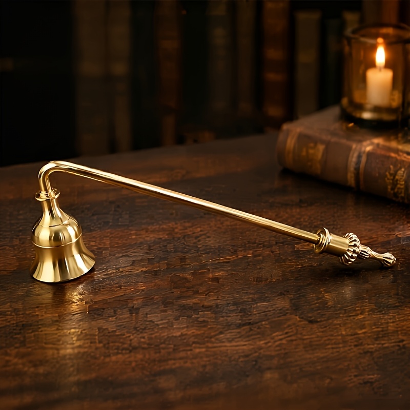 TEMU 1pc - European Retro Candle Snuffer And Cover, Candle Tool, Decor And Atmosphere Enhancement, , Exquisite , Essential Creative Decor Ornament