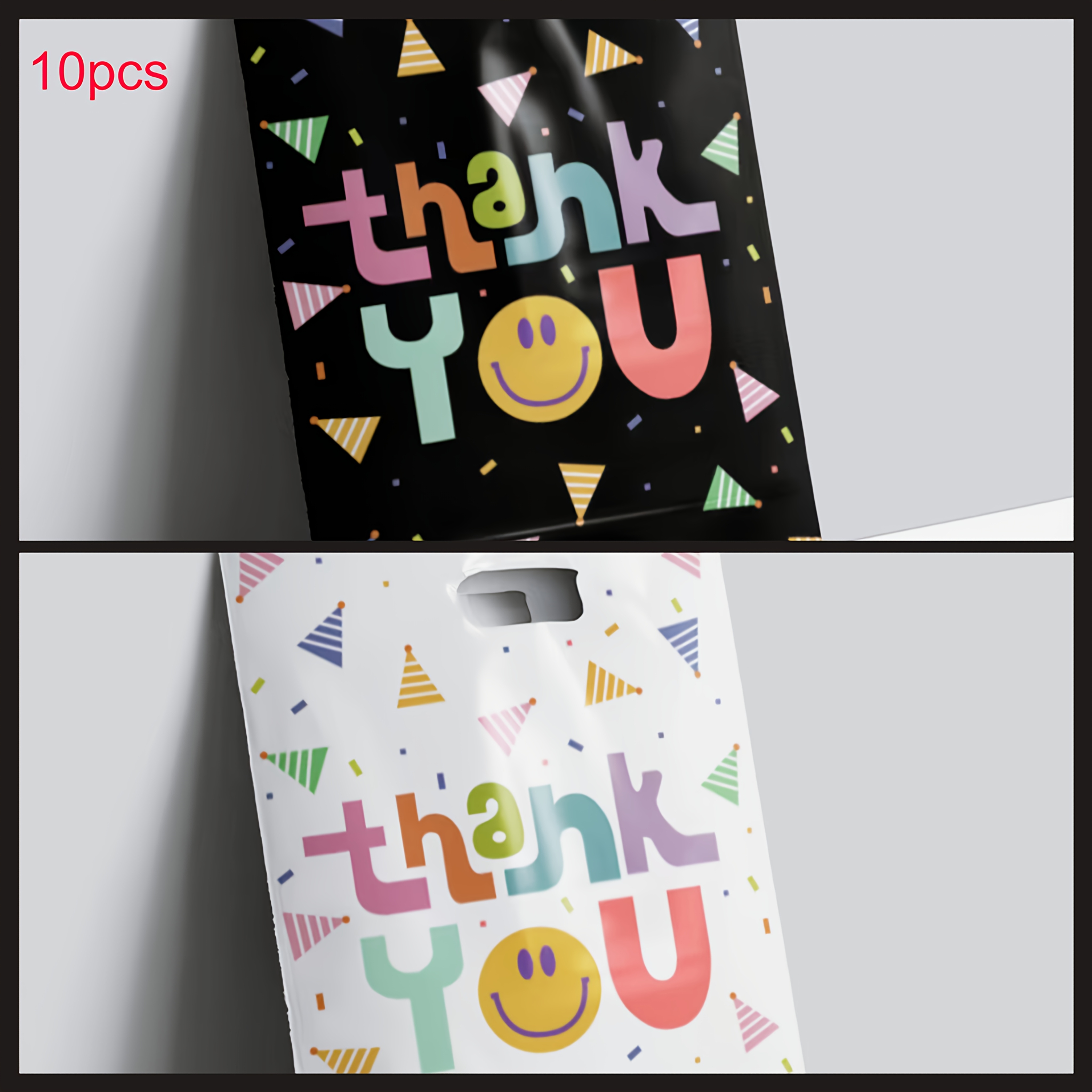Image of Thank You Gift Bags, Colorful Elements, Cute, High-end Small Size Gift Handheld Packaging Bag