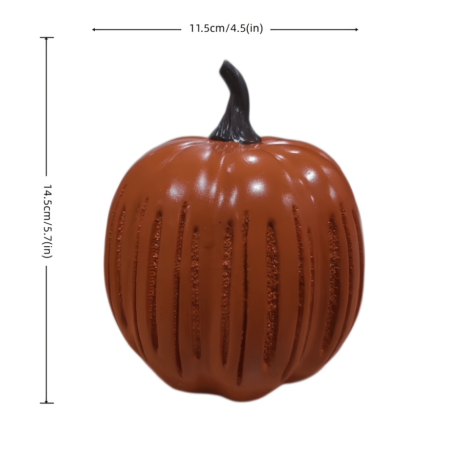 TEMU 1pc Stained Glass Pumpkin Light, Usb Powered Compact -o'-lantern Light, Vintage Desktop Halloween Decor, Halloween Tabletop