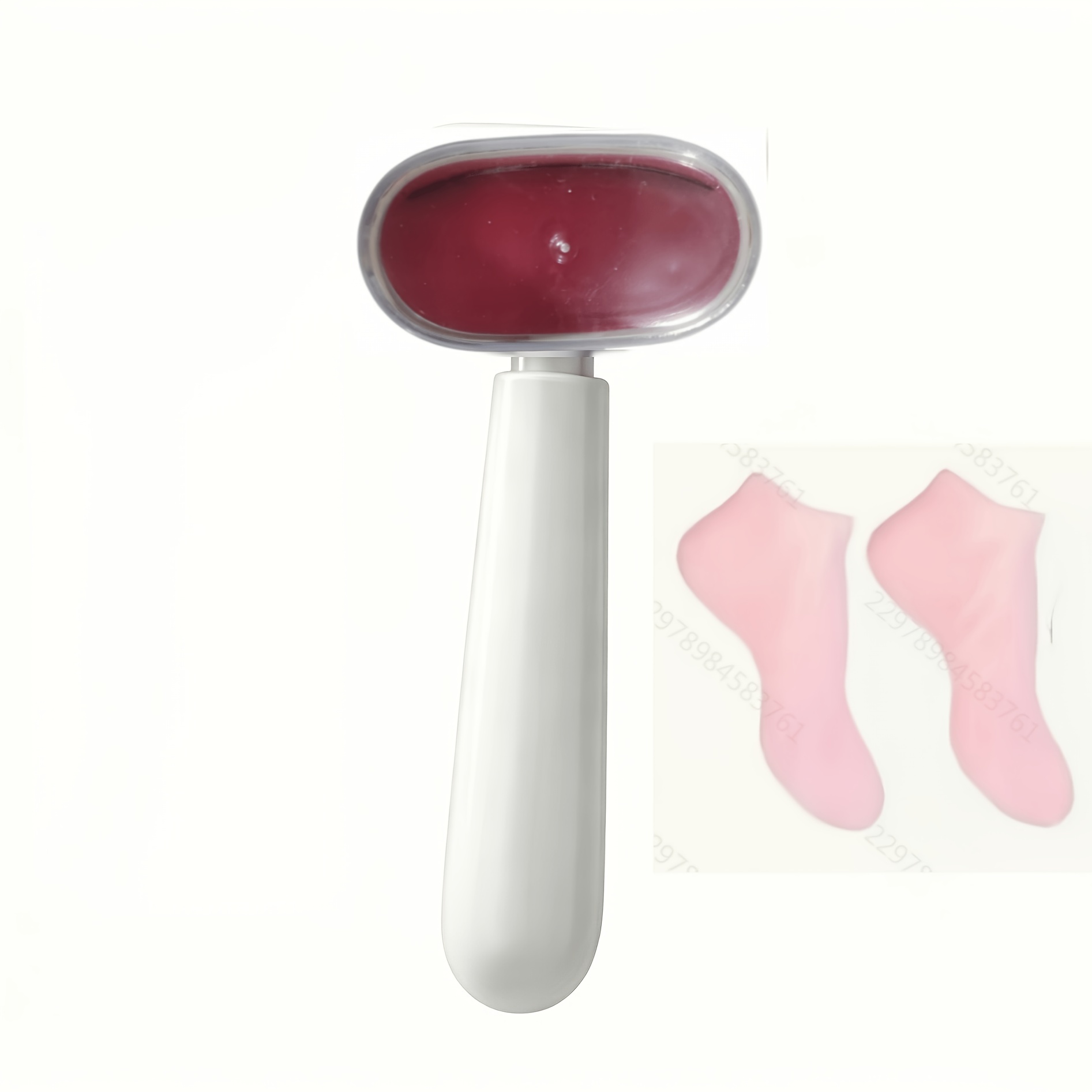 TEMU Double Sided Foot Knife For Household Foot Sole Peeling And Foot Grinding Set (2pcs Moisturizing Socks+skin Grinder), Replaceable Foot Grinding