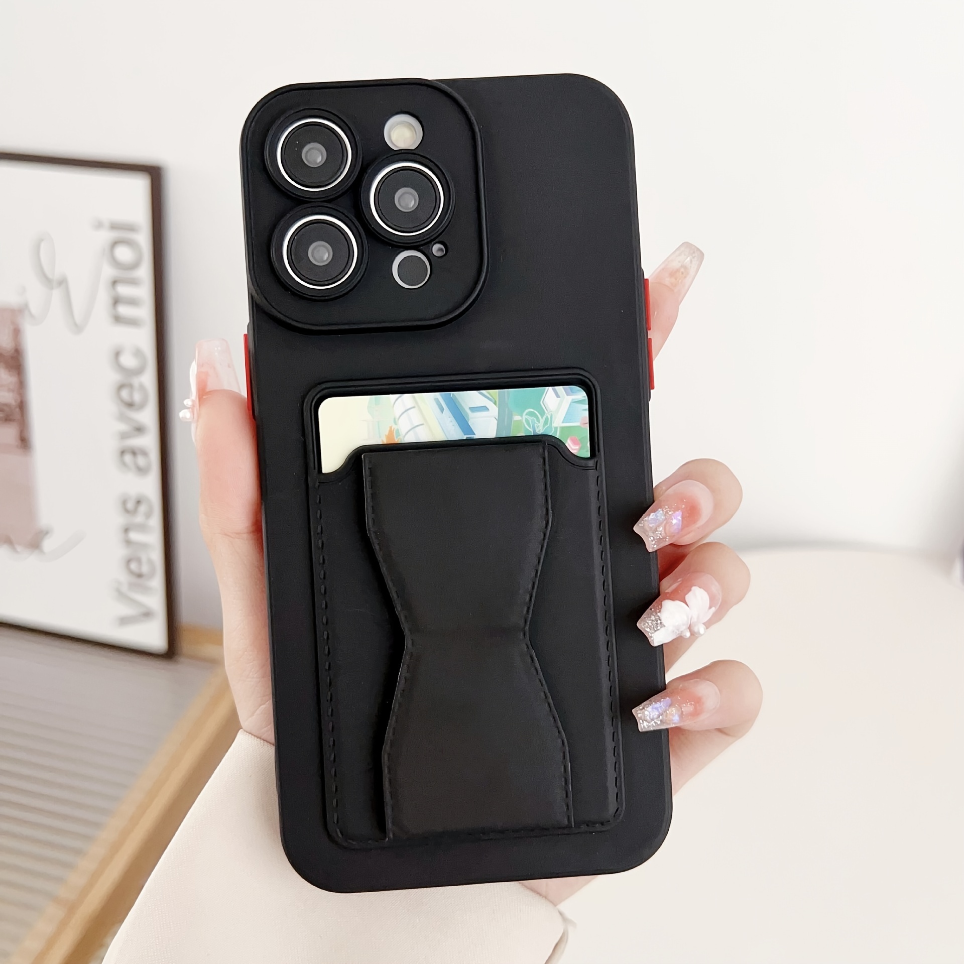 Liquid Silicone Holder Card Phone Case Soft Mobile Phone Temu Australia