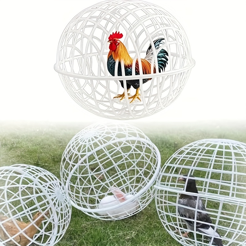 Rolling Chicken Ball Cage - Mobile Poultry Enclosure For Chicks