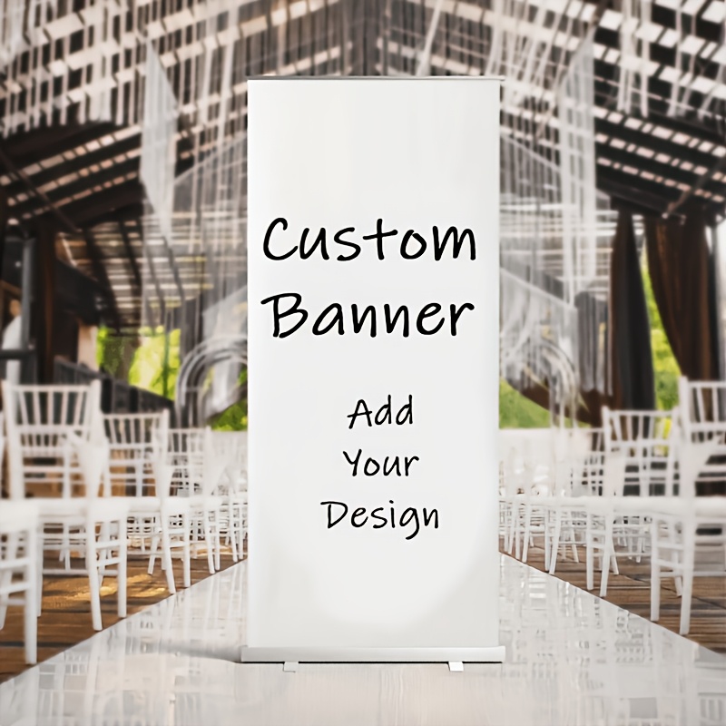 TEMU Custom Banner, Personalized Banner. Custom Wedding Photo, Text Poster, Custom Frameless Canvas Graduation Poster, Wedding Welcome Banner, Custom