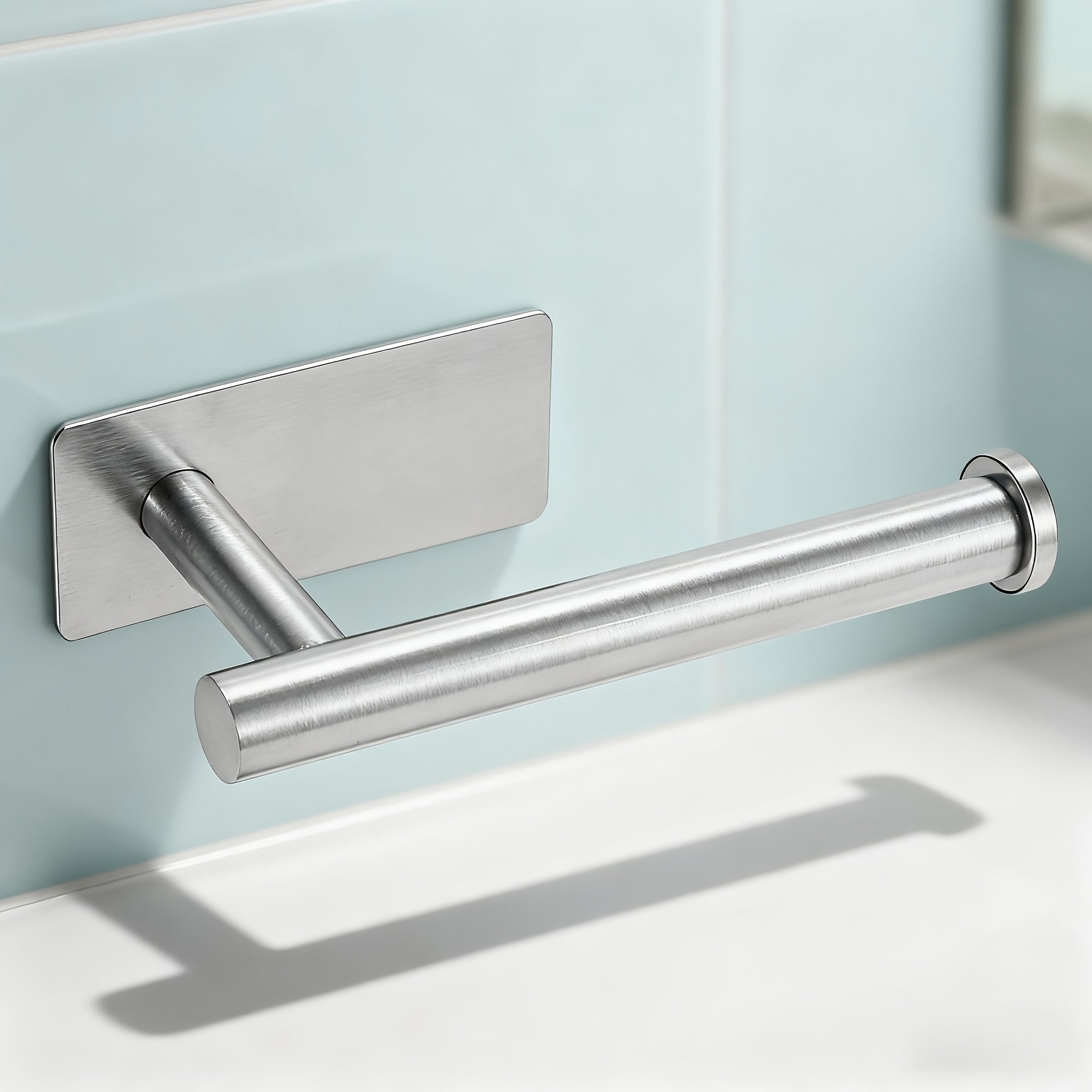 No-drill Stainless Steel Toilet Paper Holder, Wall-mounted Bathroom Tissue Holder, Specifically For Bathroom And Toilet Use, Durable And , Bathroom Additions, Storage And Organization