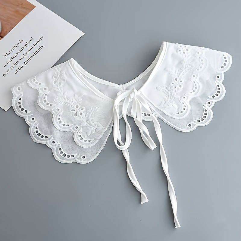 E-shop Elegante Schulter-Spitzendruckknopf mit Kunstspitze für Damen, passende Kleidung zur Verzierung von Kleidungsstücken