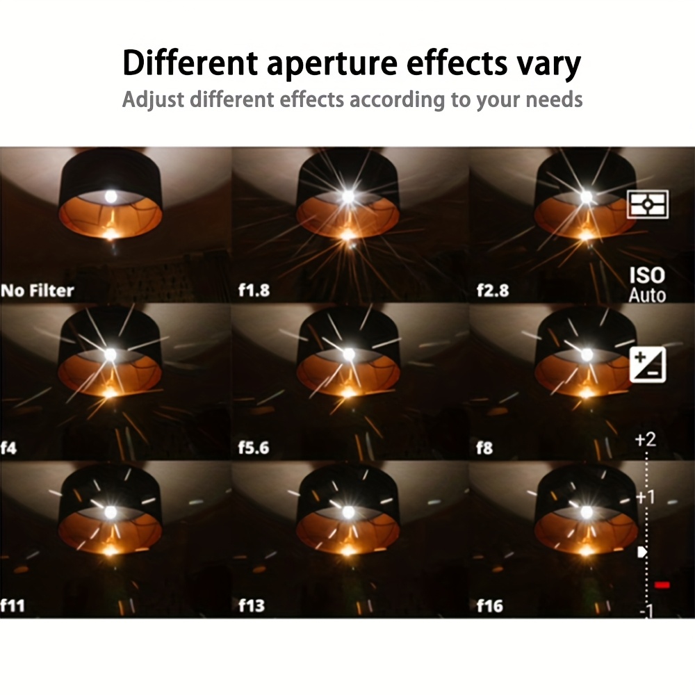 colorful starlight effect filter ultra thin optical glass Temu - Main Image
