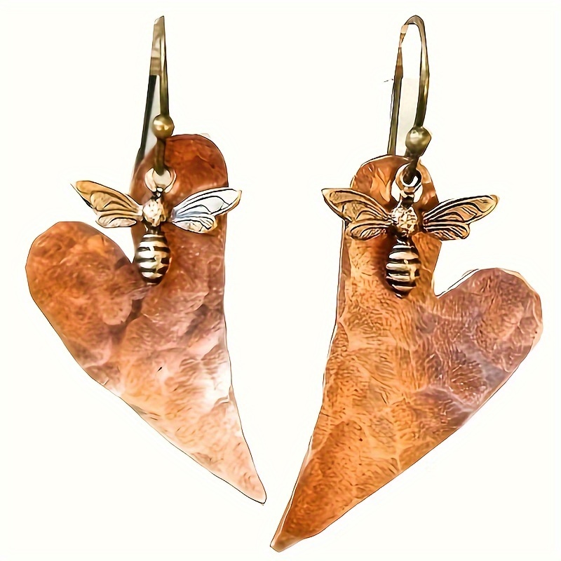 

Boho Pendant Earrings-copper 14k Gold Plated Lady Jewelry