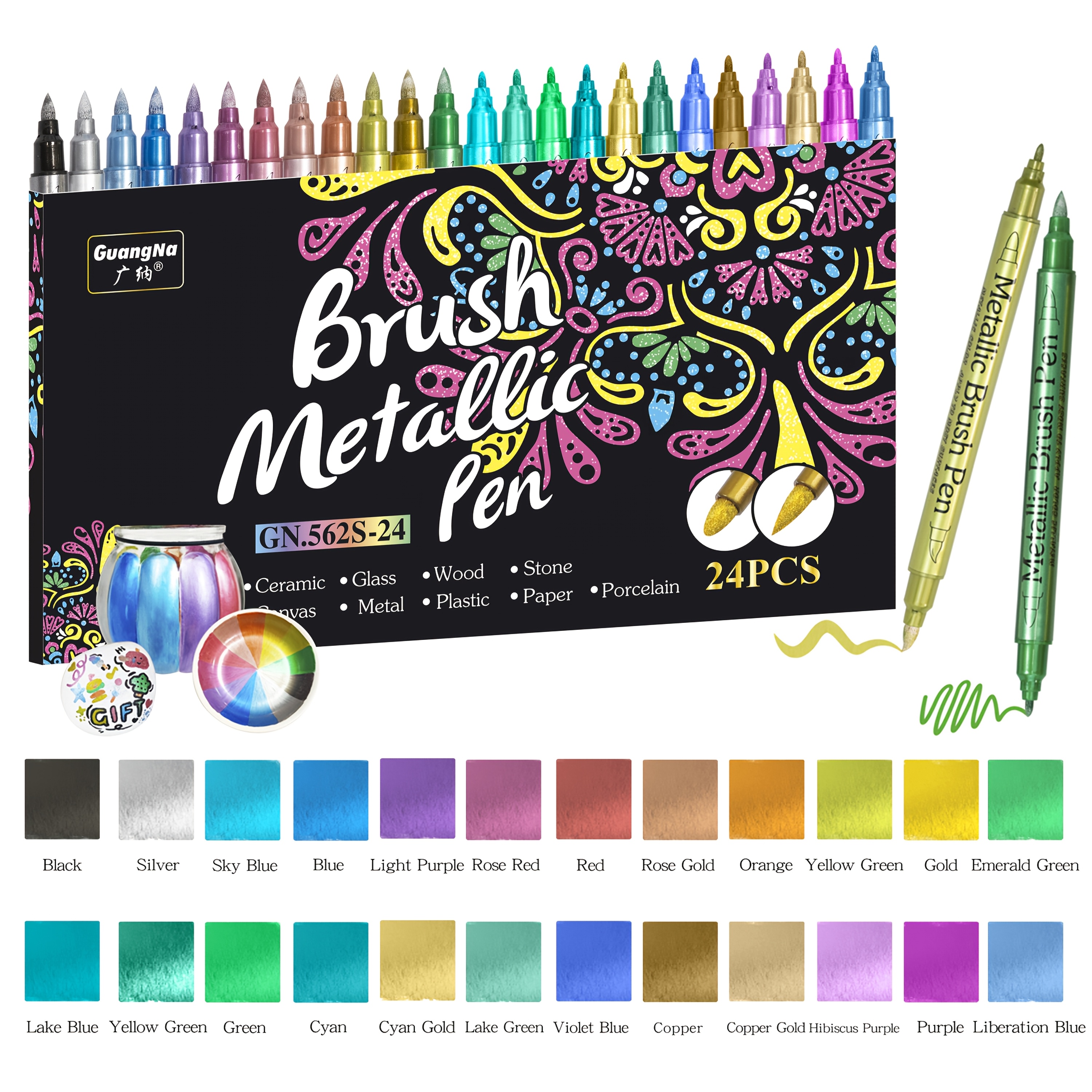 TEMU Us Dual-tip Acrylic Marker Pen For Resin Mold Drawing, Crafting, And Doodle Art Supplies