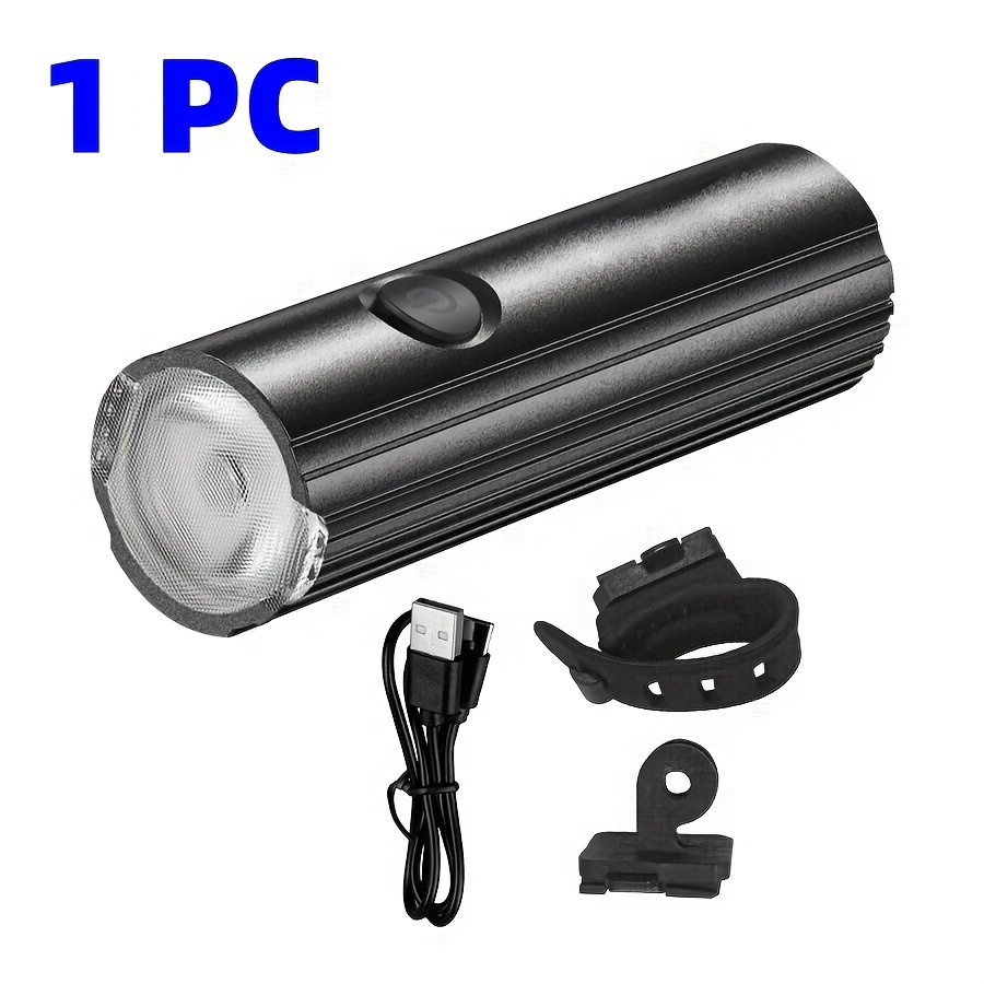 TEMU 500lm Bike Headlight, Usb Rechargeable Bike Light, Cycling Headlight Led, Bike Light Accessories, Built-in Battery, Bike Light, Suitable For