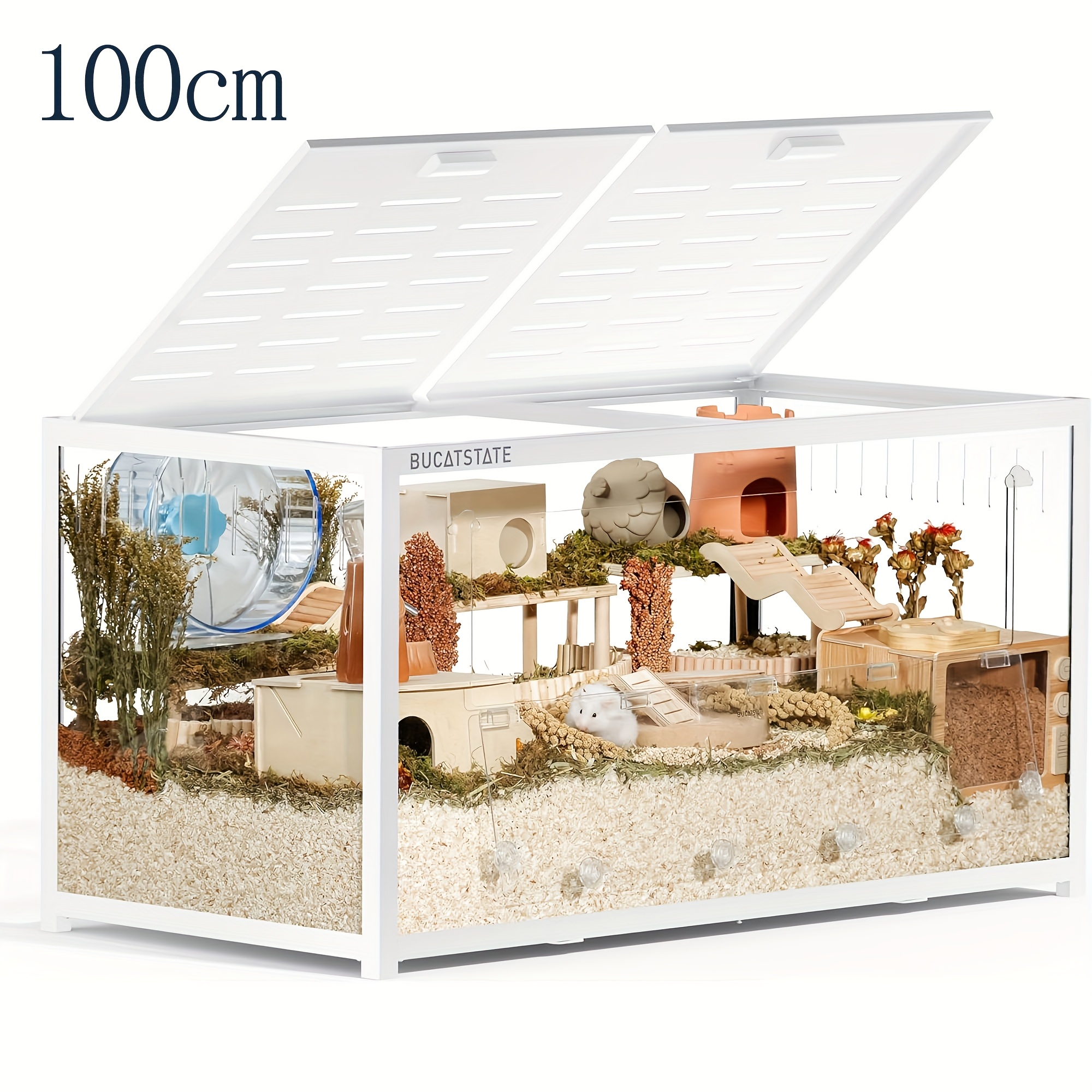 BUCATSTATE Hamster Cage 3.0, Spacious Stackable Metal Cage
