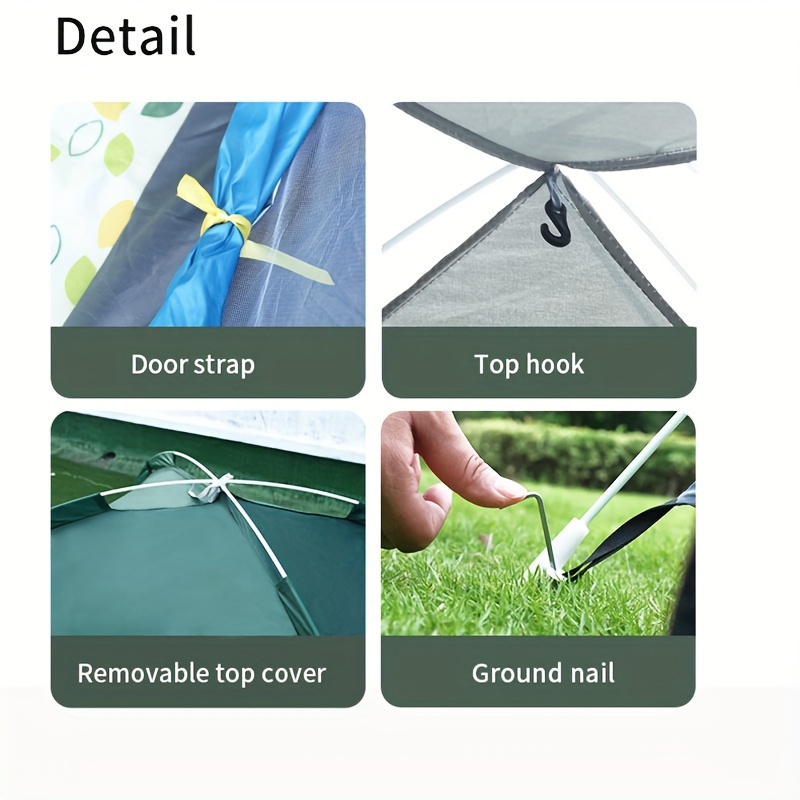 [Camping Tent] Outdoor Camping Tent, Automatic Portable Folding Tent, Easy to Set Up, Convenient to Carry, Comes with a Storage Bag, Single-Person Camping Tent