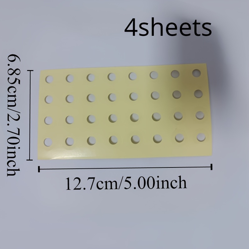 Image of 128pcs/4 Sheets Loose-leaf Hole Protection Stick Handbag Punch Dot Repair Hole Protection Stick Punch Repair Sticker Round