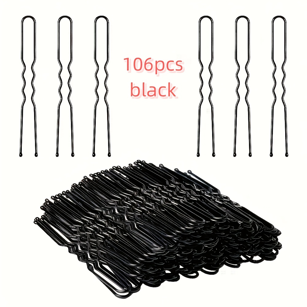 E-shop 56/106 Stk. Metall-Haarnadel 6 cm, Damen-Haarnadel-Haaraccessoire, Styling-Werkzeug, geeignet für den täglichen Gebrauch, Geschenk für