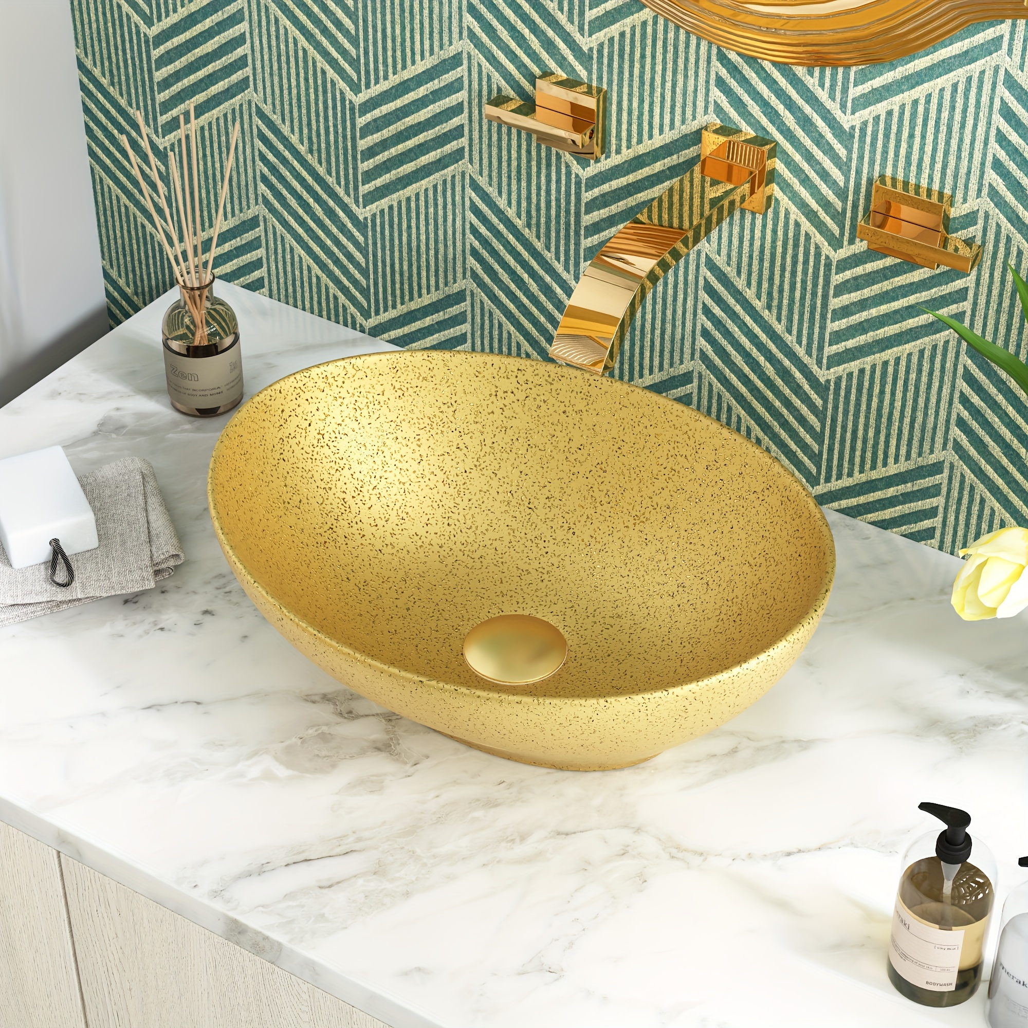 

Gold Shaped Bathroom , Container , -end Household Bathroom , , , -end - Dv-1v0090