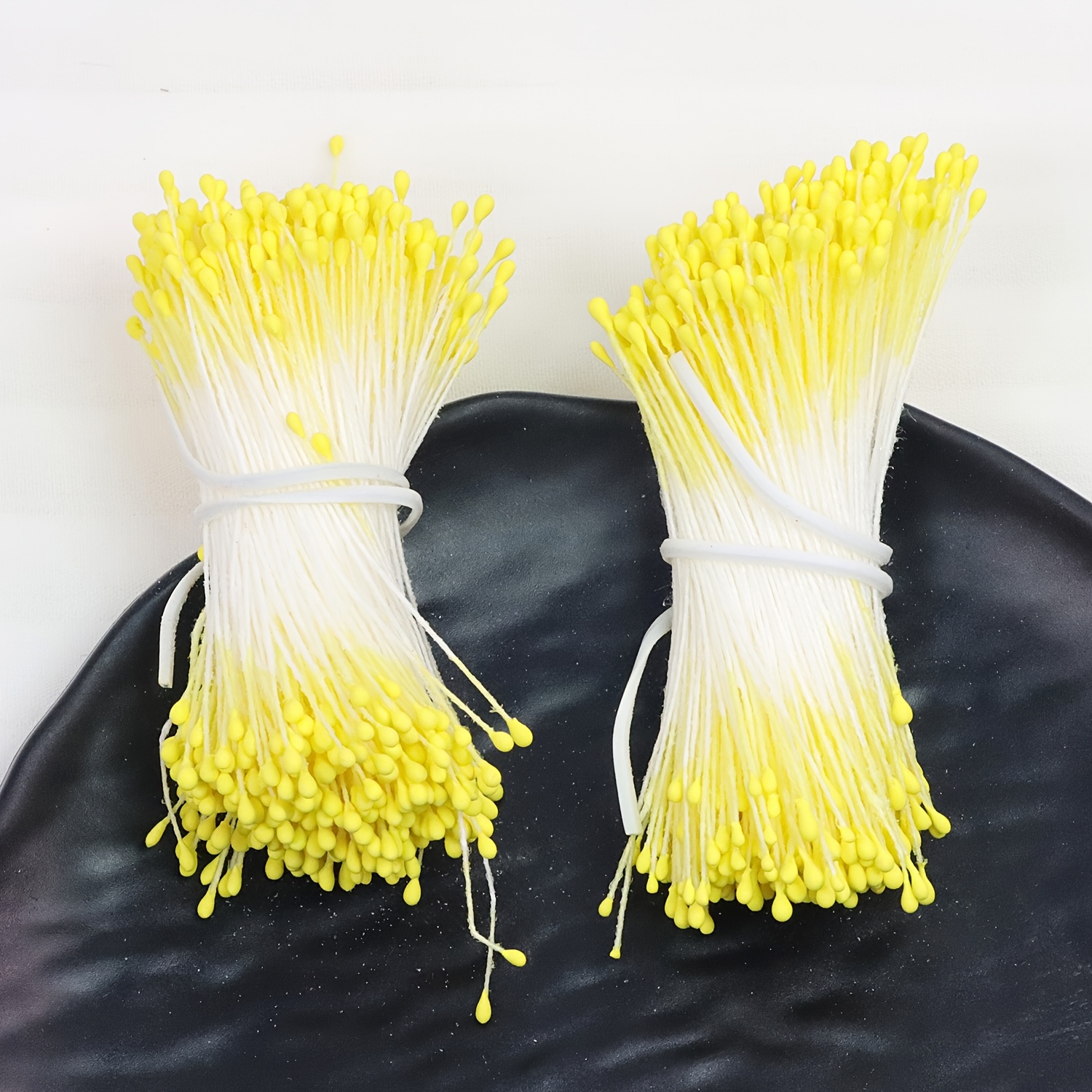 TEMU 760 pièces 1 mm Fleur mate Cœur de fleur Noyau de fleur Faux plâtre Fleur mate Rose Lys Fleur etc. Matériaux