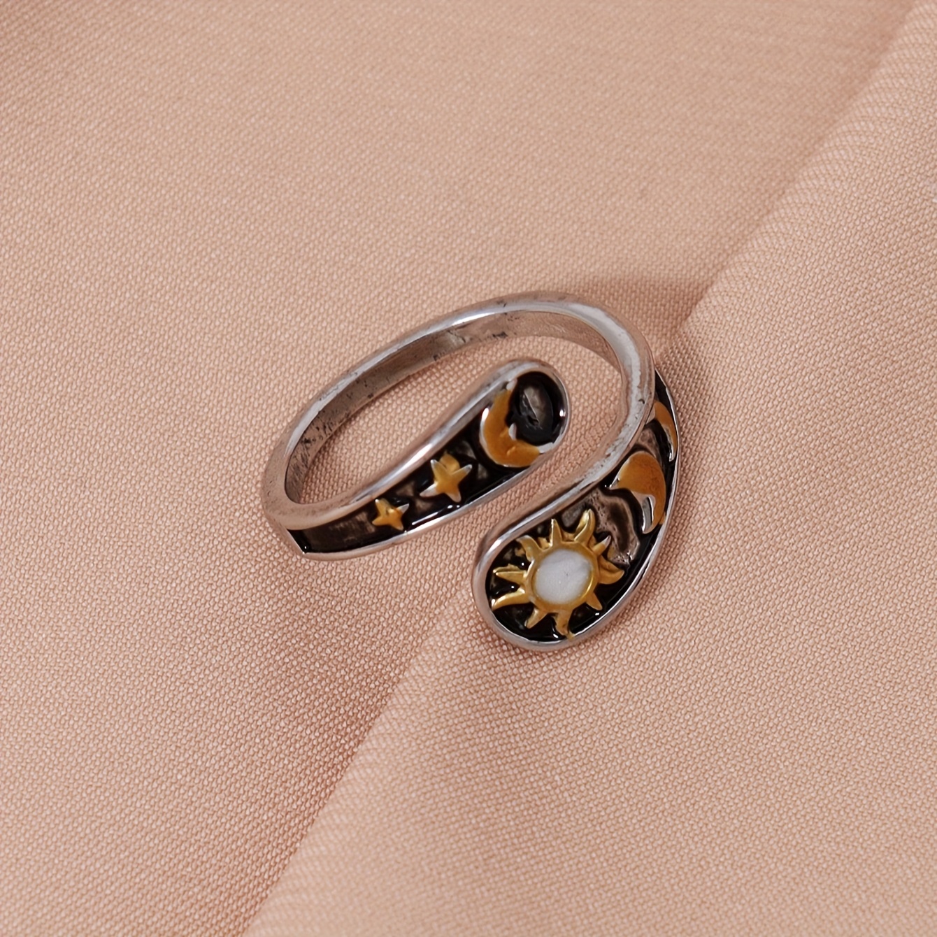 TEMU 1pc Of Retro Ethnic , And , Copper Jewelry, Suitable For Parties And Concerts, Distressed , Unisex