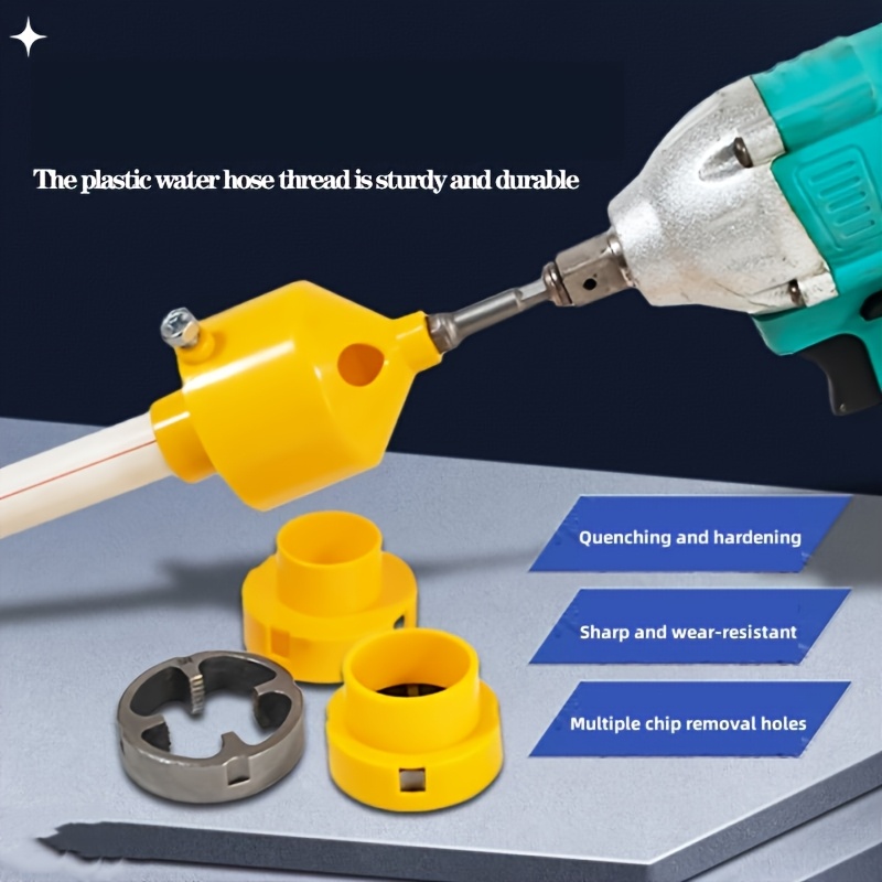 

1 Set Electric Drill , Plastic And Metal Tap Fitting Tool, Sharp And Wear-resistant With Design