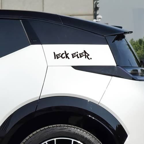 1pc leck eier car sticker laptop sticker road vehicle door rear window decoration car decal bumper sticker mirror sticker creative waterproof sticker