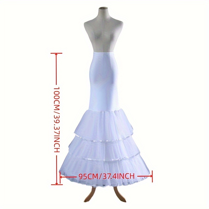 Romantic Mermaid Fishtail Crinoline Petticoat Skirt Bustle Temu