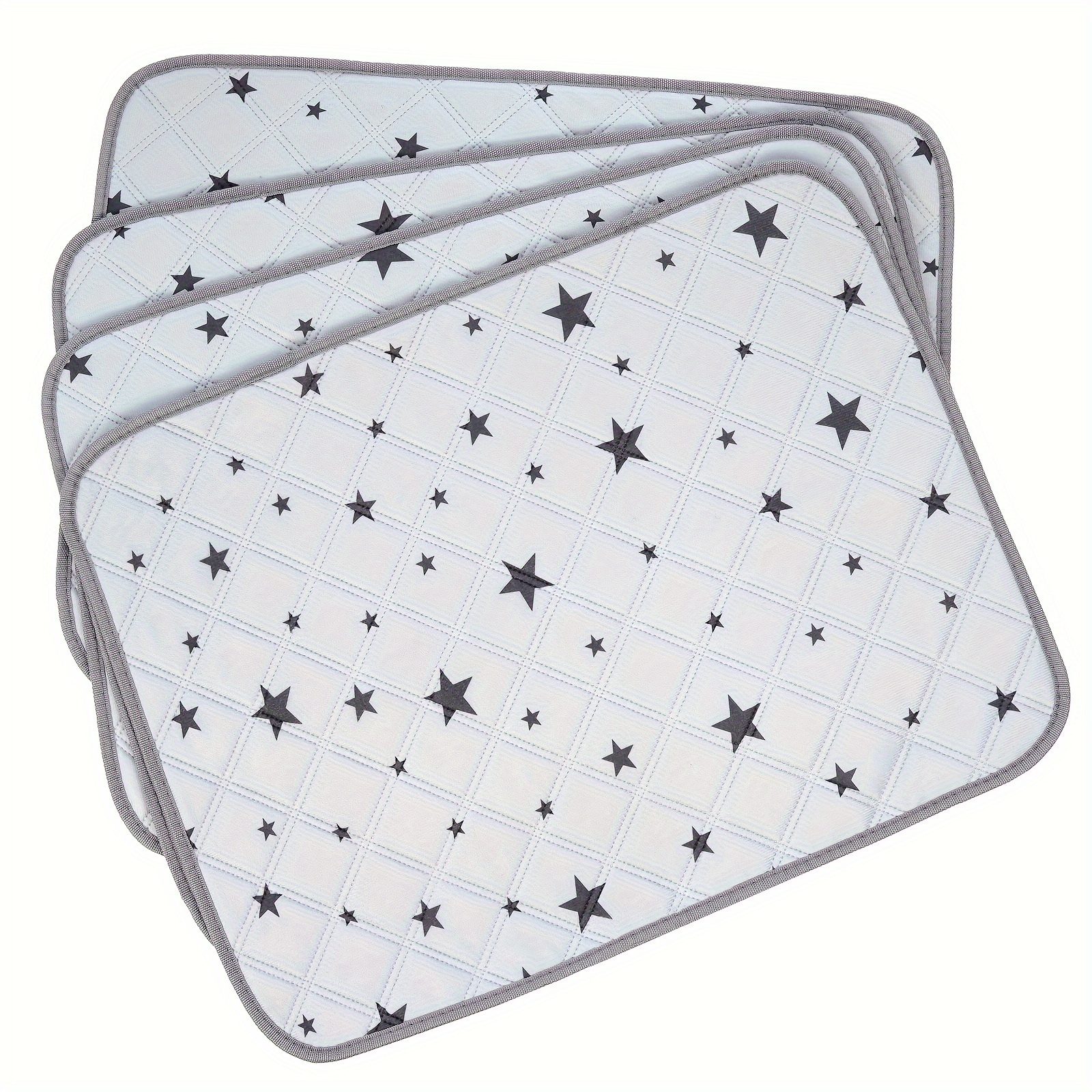 star patterned washable dog   pad leakproof absorbent training mat for puppies cats reusable pet urine barrier non slip for car seats sofas Product details 8