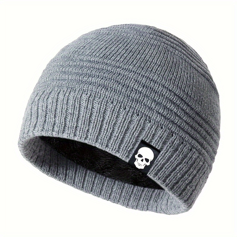 

Fleece-lined Thermal Knit Beanie With - Soft, Stretchy & Warm For Men And Women | Perfect Gift For & Cold Weather