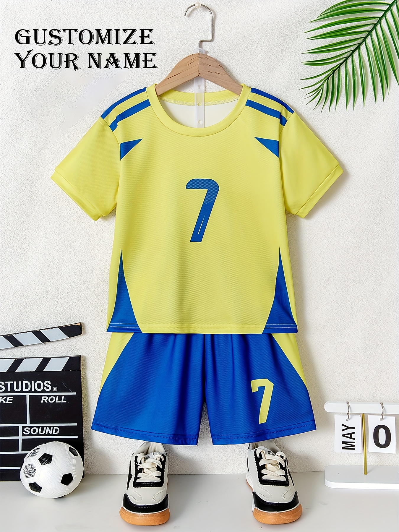 Customizable Personalized Sports Shorts Set DIY Name Design  Suitable for Sports and Casual Wear, Football Sportswear Set DIY Name  Design