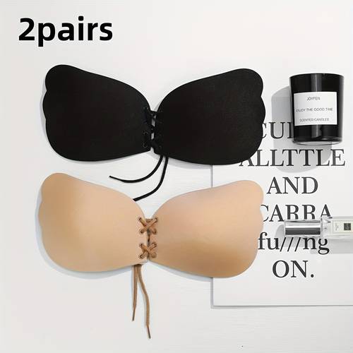 of womens silicone invisible bra wings push up seamless backless nipple covers