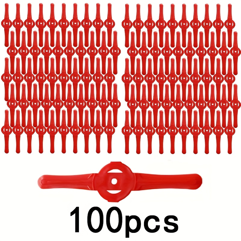 100pcs Of Device-specific Lawn Mower - Plastic Turf Cutting Additions / Anti- Design