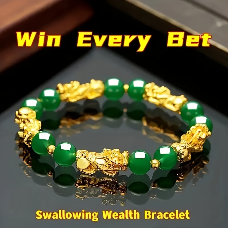 

Wealth Pixiu Bracelet Wealth And Peace Bracelet Jewelry Gift - , Bring And Good Luck - Sparkling Costume Jewelry - For Your