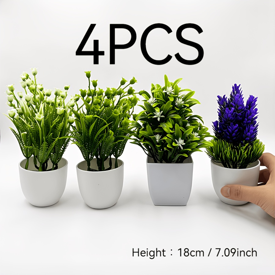 small artificial plants sold on Temu United States