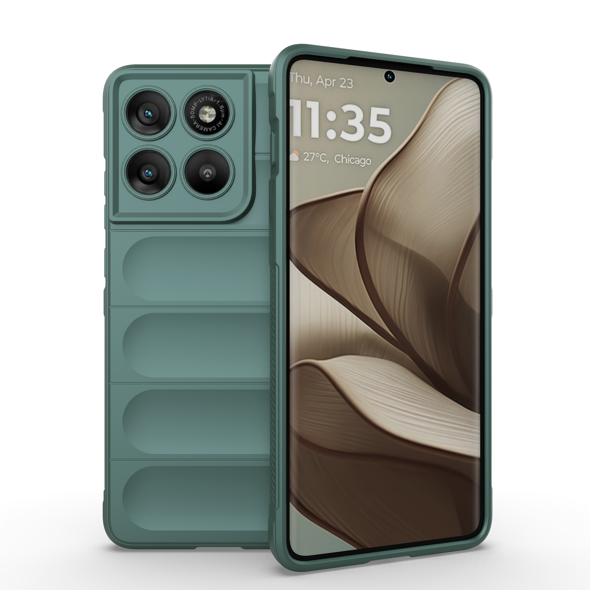 TEMU Phone Case - This Stylish Matte Shockproof Phone Case Is Designed For Motorola Edge70. It Features A Matte Silicone End For A Comfortable Grip,
