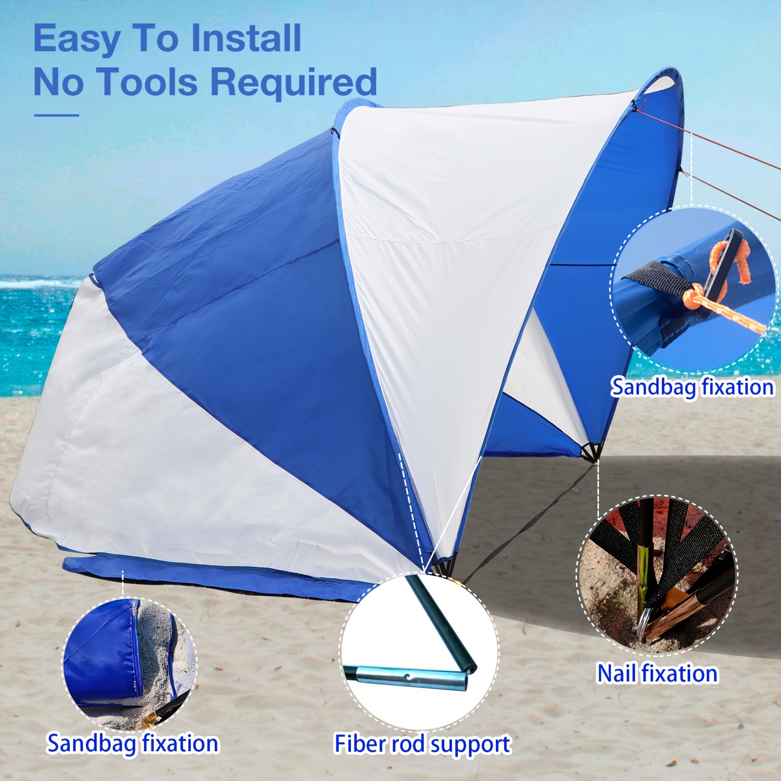 Beach Tent Compatible for 4-5 Adults