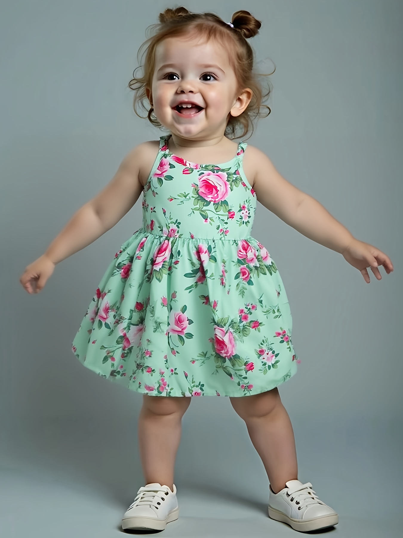 baby girls sleeveless a line dress mint green Temu United Kingdom