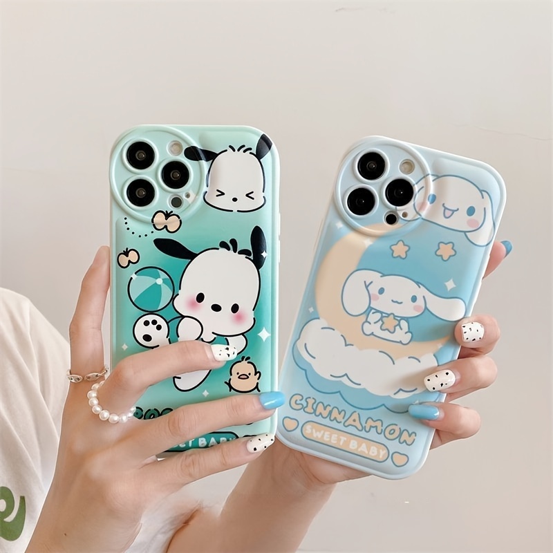 IMPLUG Cute cartoon Cinnamoroll Mymelody phone case for iPhone 14