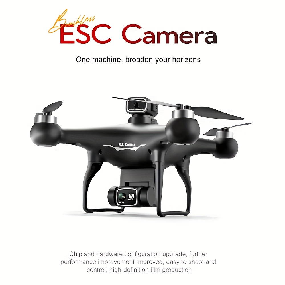 S116 MAX Brushless Optical Flow Drone with Dual Cameras, Headless Mode, 360° Obstacle Avoidance, WIFI FPV, Phone App Control And 4-Side Obstacle Avoidance for Effortless Aerial Photography for Halloween & Christmas Gifts