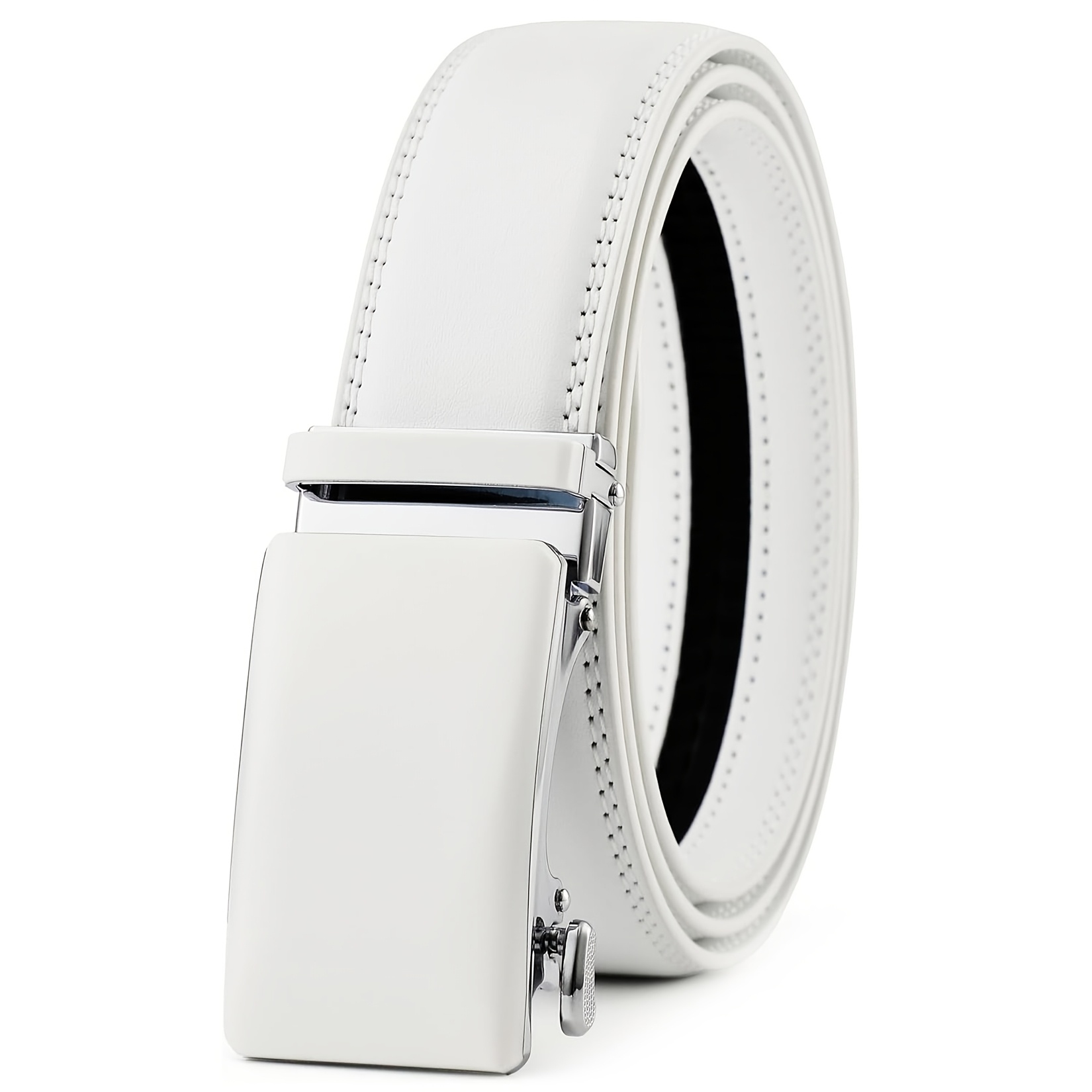 genuine leather ratchet dress belt men premium automatic - Temu