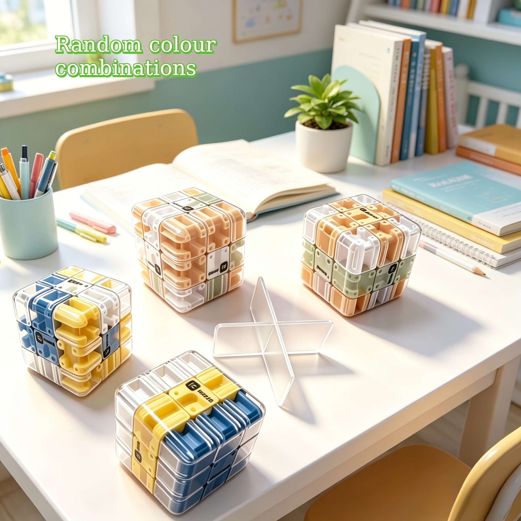 2pcs 3D Maze Puzzle with Stand