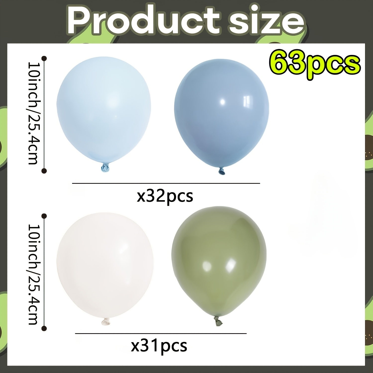 Image of Balloon Garland Kit, Pastel Cream 10 Inch Latex Balloons For Birthday Party, Shower, Wedding, Bridal Shower, Holiday Celebration, Christmas, New Year, Indoor Outdoor Event Decorations, For Halloween