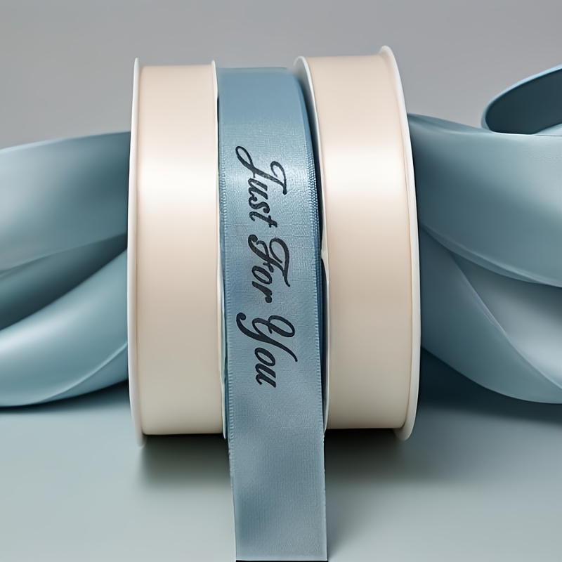 TEMU Custom High-quality Polyester Ribbons, Inches X 5.47 Yards, Featuring Personalized English Cursive Black Font. Available With Printed Native
