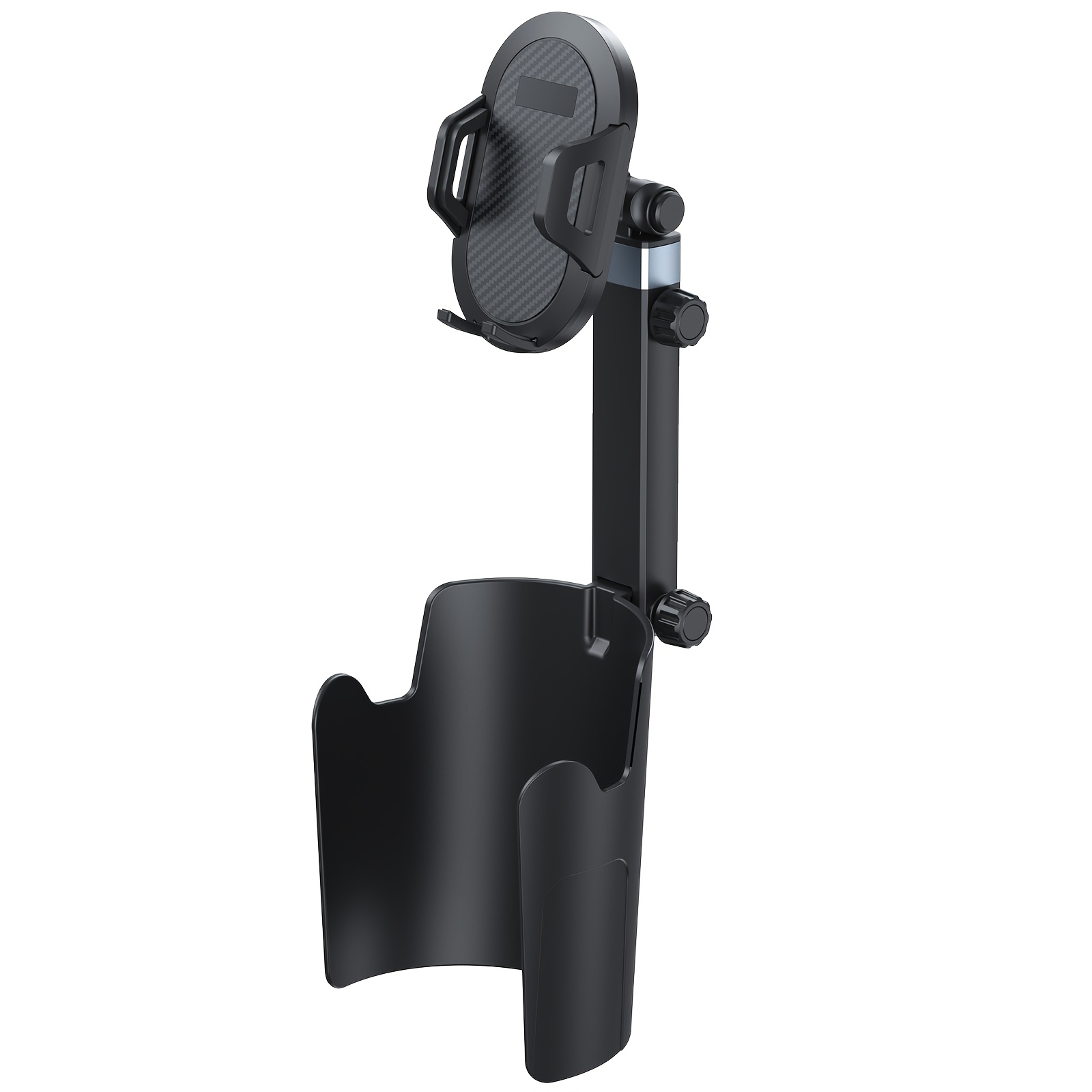 TEMU Car Water Cup Position Universal Mobile Phone Bracket 360 Degree Rotation Height Adjustment Car Navigation Bracket