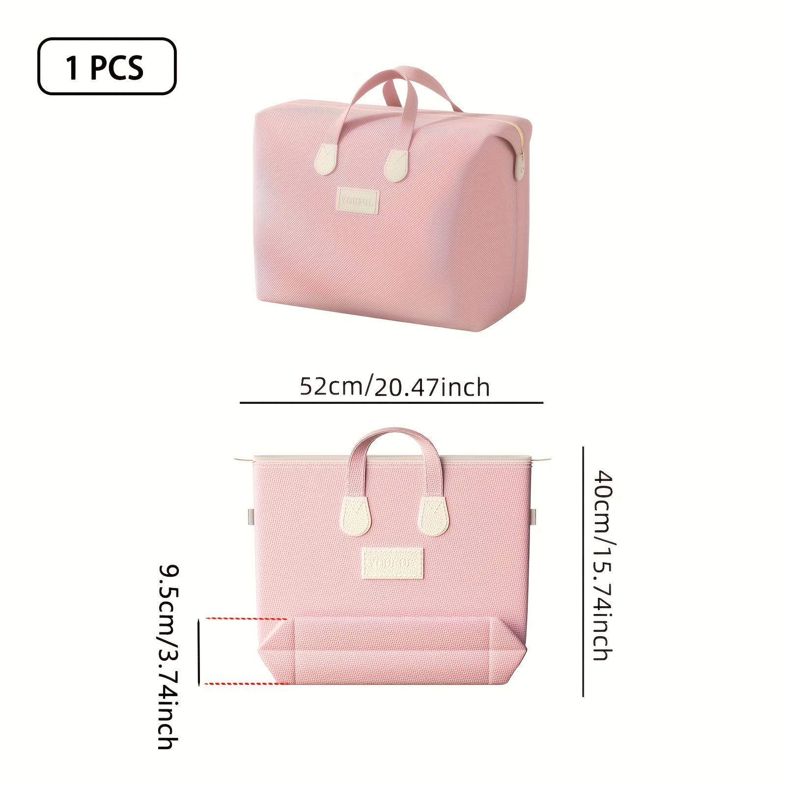 E-shop Innen-Außen Aufbewahrungstasche, 1 Stück Organizer-Täschchen, Faltbare Reisetasche mit Großer Kapazität, Geeignet für Decken, Kleidung,